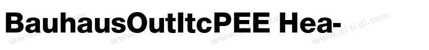 BauhausOutItcPEE Hea字体转换
